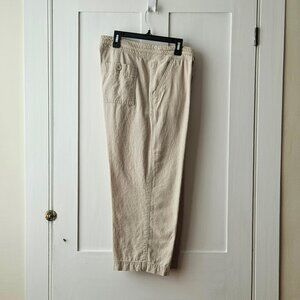 Bass Linen Capris in Beige | Women's 10 | EUC